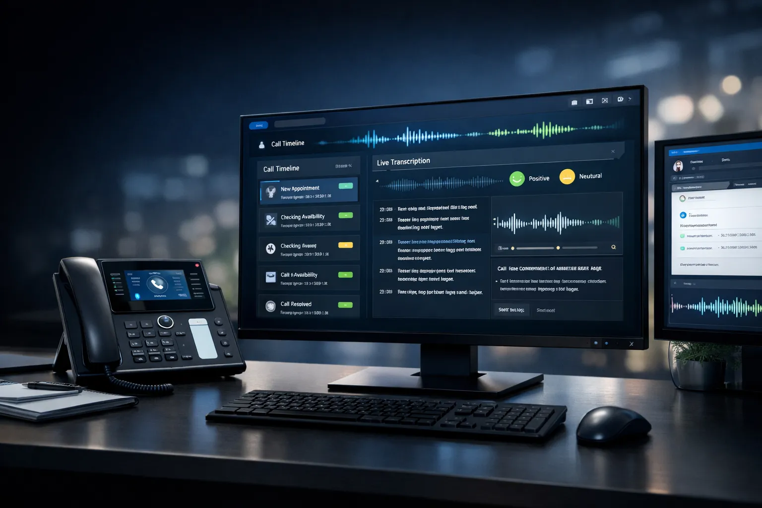Customer Service Software interface console